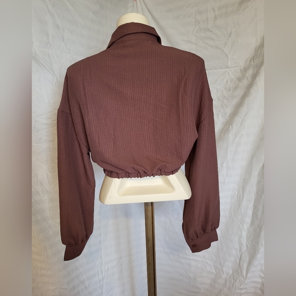Brown Crop Top, Size Medium - Picture 2 of 2